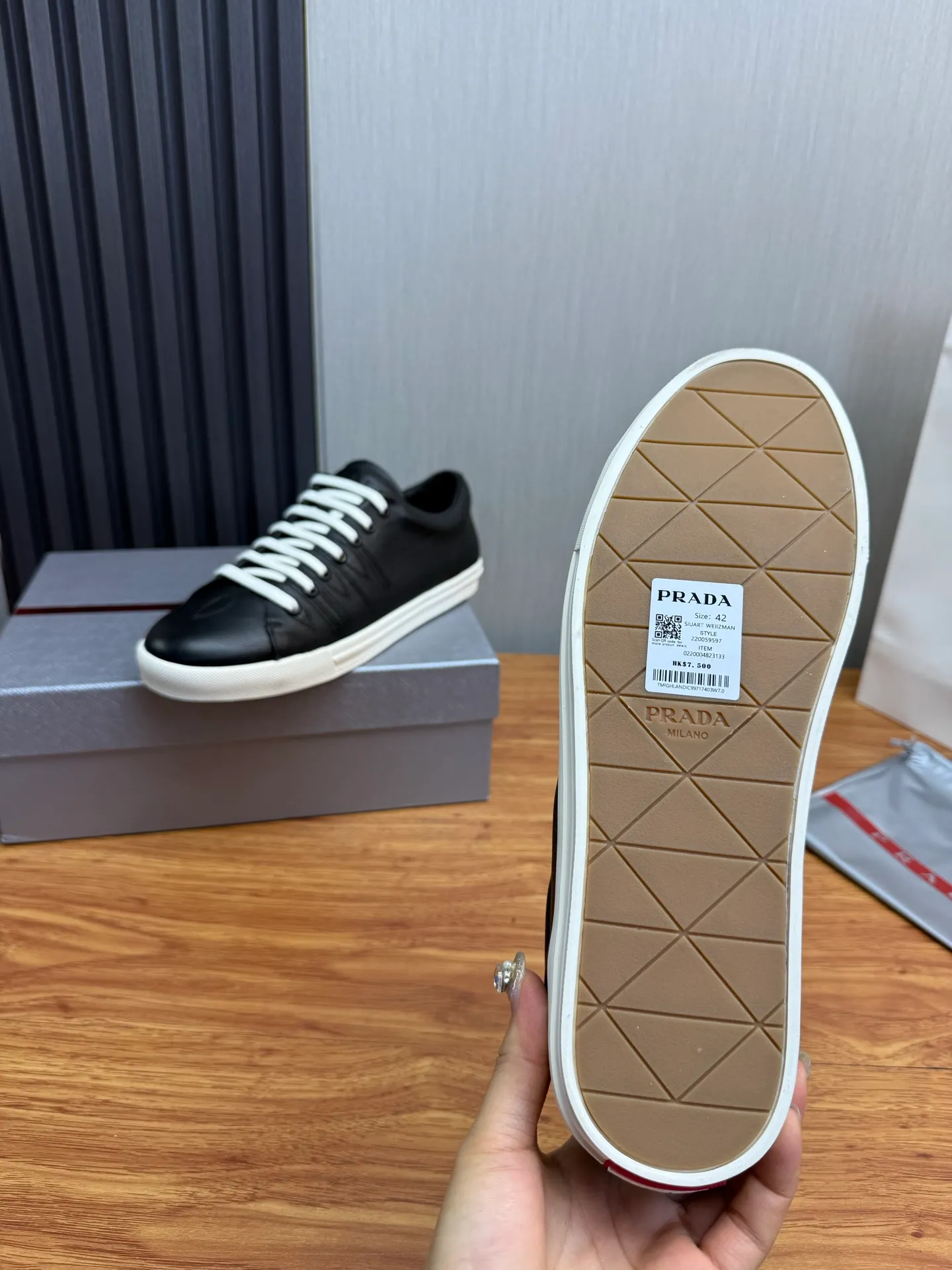 Men's shoes 560💰 [PRADA] Men's shoes are popular in the counter, the official website is synchronized, high-quality shipments ✔️Original cowhide + cowhide lining, 1🆚1 replica, original sole, 38-45 (45 customized, non-refundable)